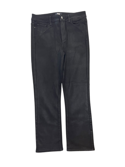 Jeans Straight By Paige In Black, Size:12