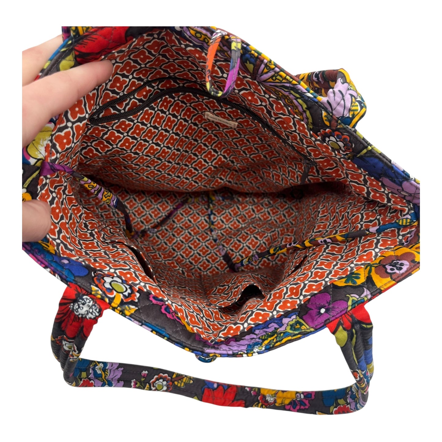 Handbag By Vera Bradley In Floral Print, Size:Medium