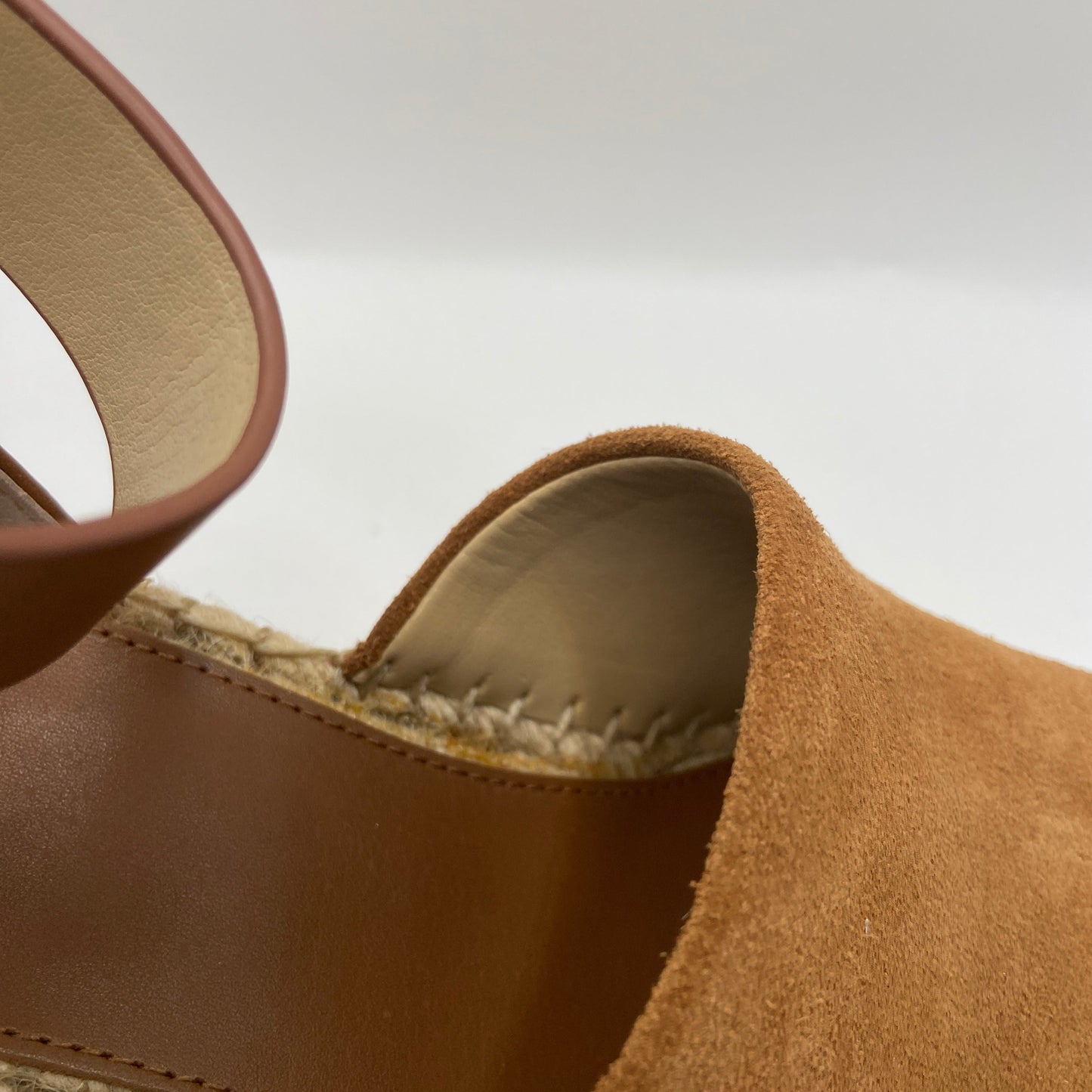 Sandals Heels Wedge By Marc Fisher In Brown, Size: 5.5