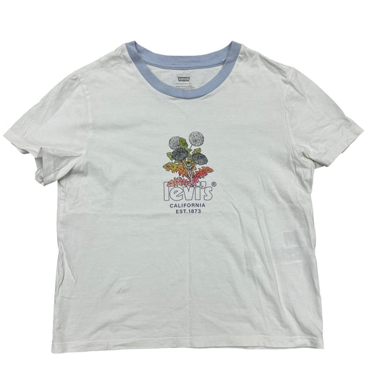 Top Short Sleeve By Levis In White, Size: Xs