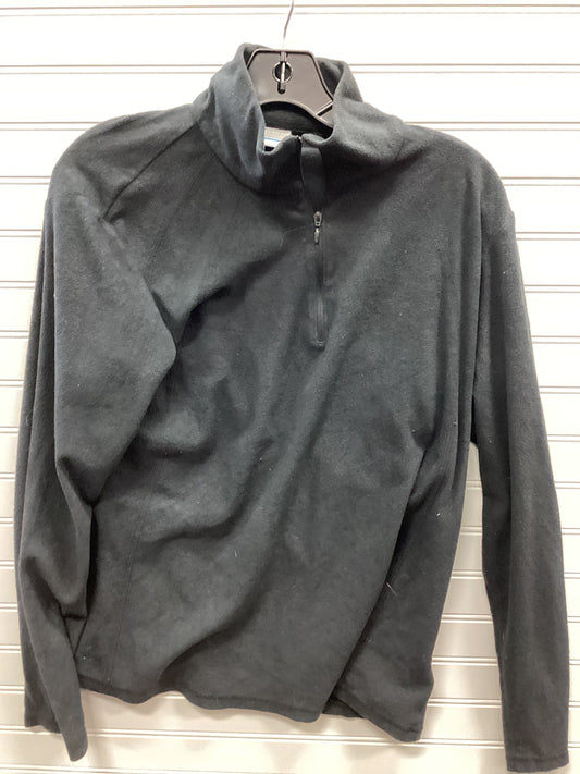 Athletic Top Ls Collar By Columbia In Black, Size:Xl