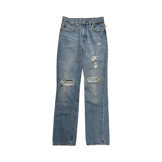 Jeans Straight By Levis In Blue Denim, Size:0