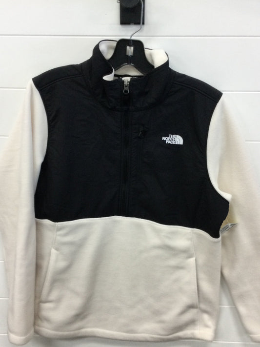 Athletic Jacket By The North Face In Black & Cream, Size:L