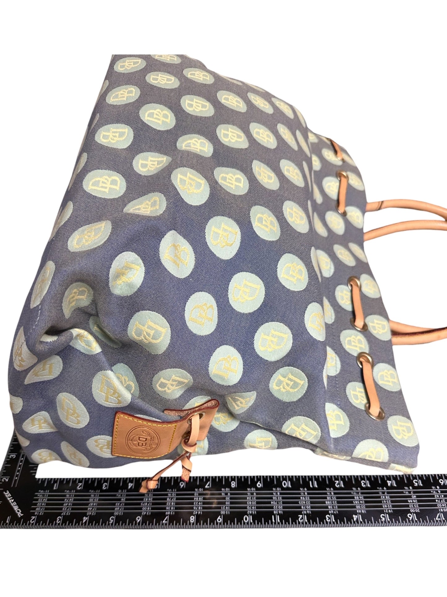 Handbag Designer By Dooney And Bourke In Blue, Size:Large