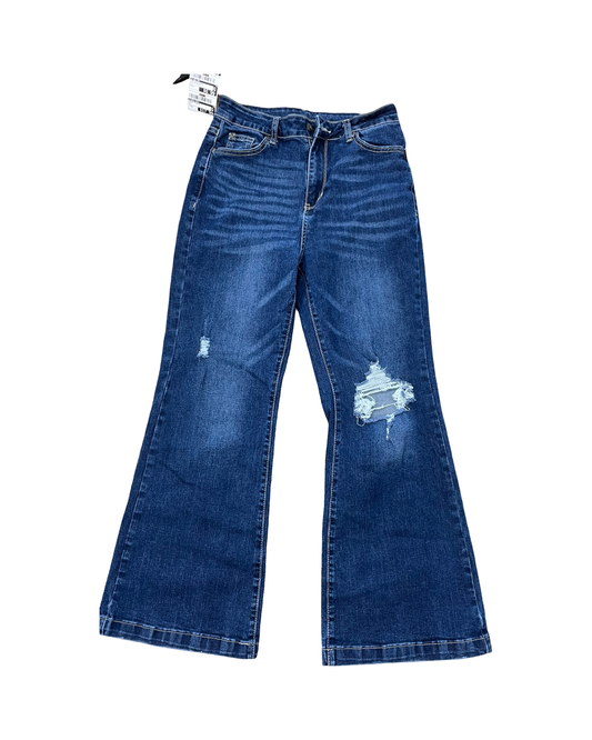 Jeans Straight By Clothes Mentor In Blue Denim, Size:6
