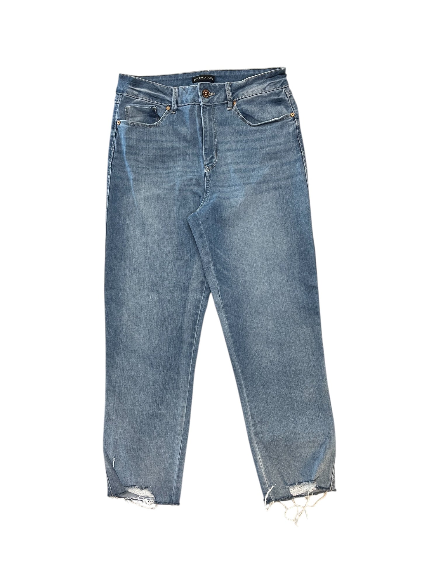 Jeans Straight By Sincerely Jules In Blue Denim, Size:8