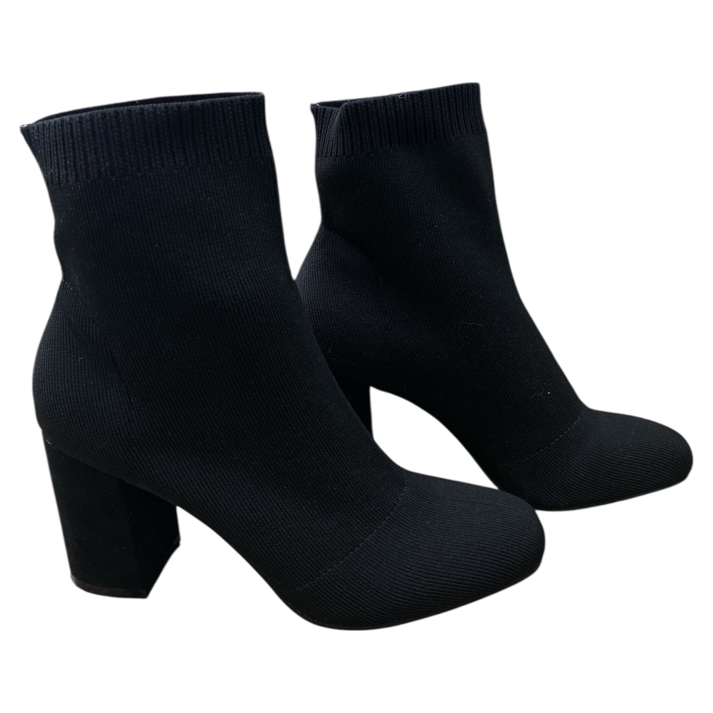 Boots Ankle Heels By Mia In Black, Size:7.5