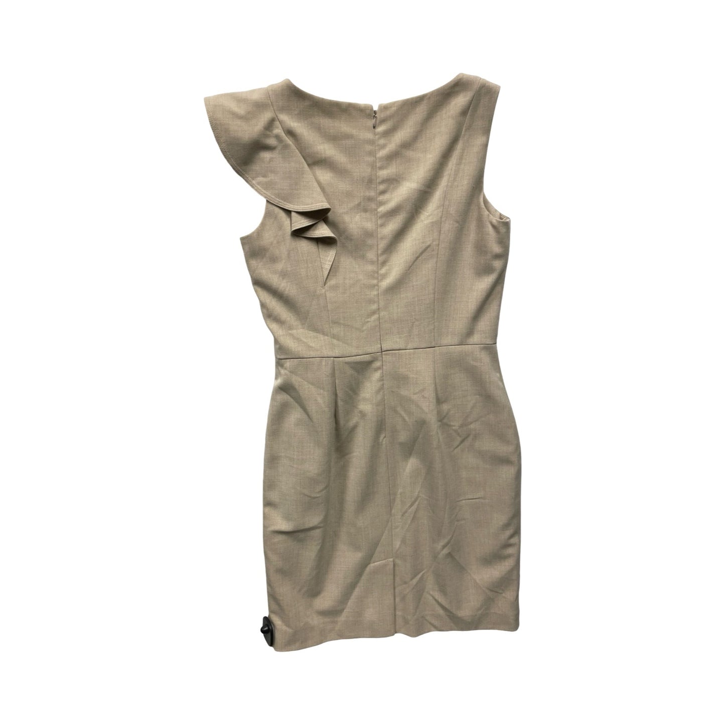 Dress Casual Midi By Calvin Klein In Tan, Size:8