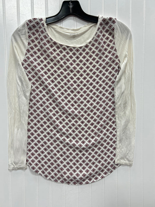 Top Ls By Loft In Cream, Size:Xsp