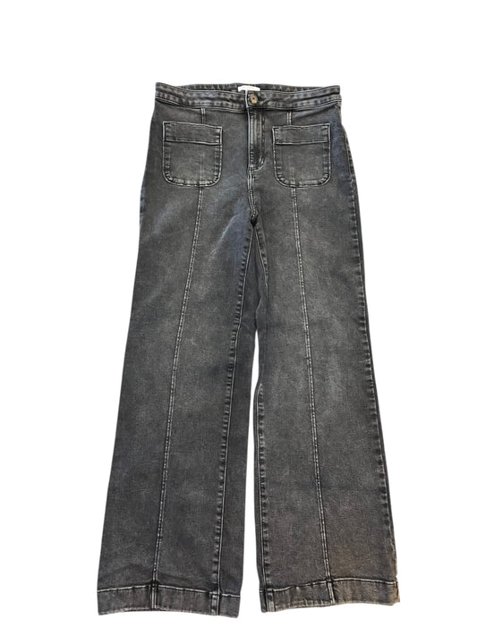 Jeans Wide Leg By Lc Lauren Conrad In Grey Denim, Size:12