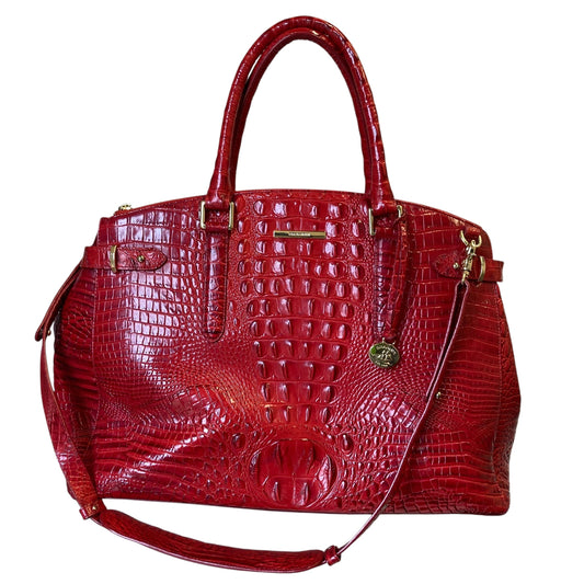 Handbag Designer By Brahmin In Red, Size:Large