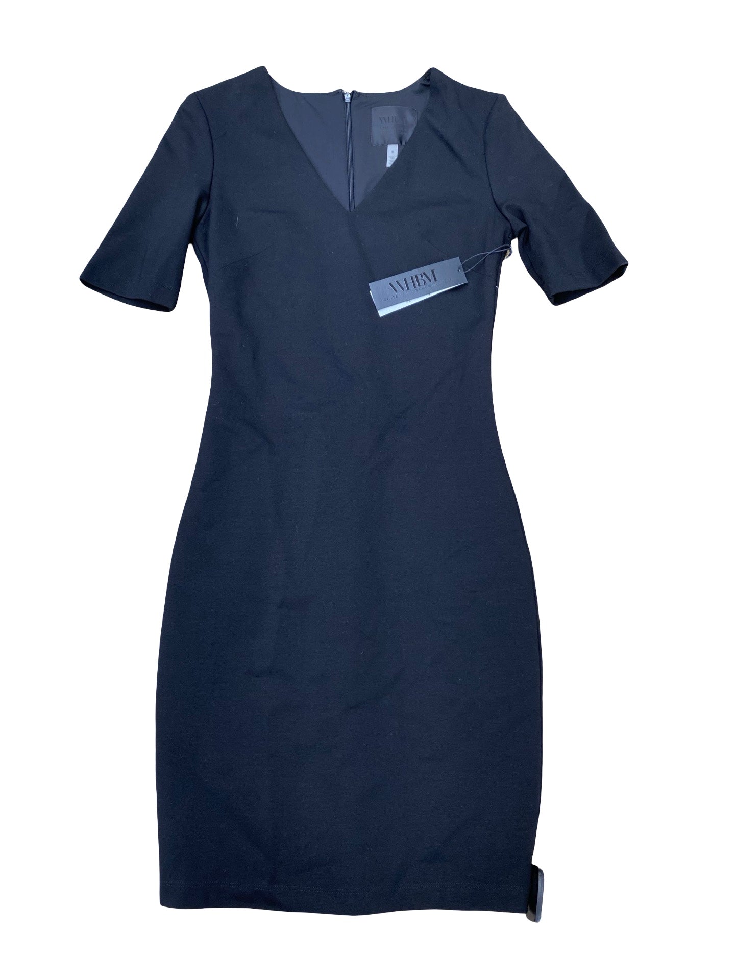 Dress Casual Midi By White House Black Market In Black, Size:0