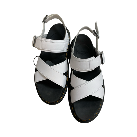Sandals Designer By Dr Martens In Black & White, Size:7