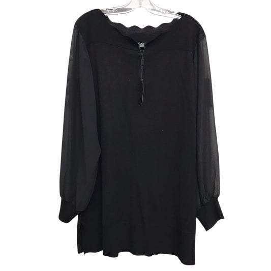 Top Ls By Cable And Gauge In Black, Size:1X