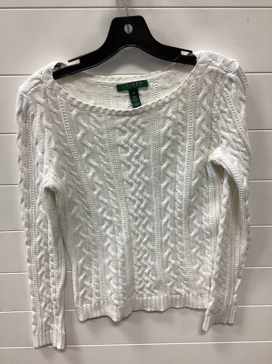 Sweater By Ralph Lauren In White, Size:M