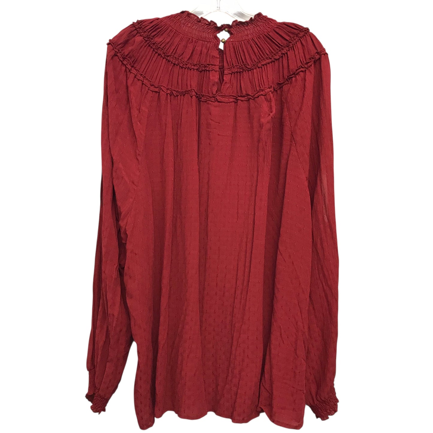 Top Ls By Maurices In Red, Size:3X