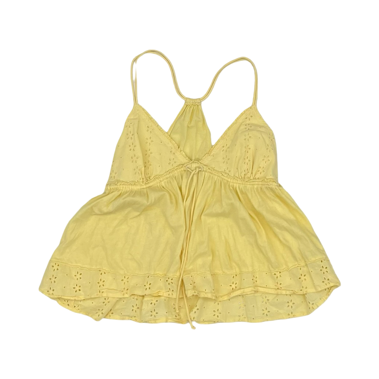 Blouse Sleeveless By Kimichi Blue In Yellow, Size:M