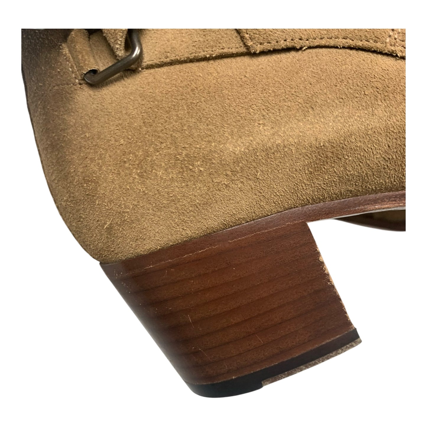 Boots Luxury Designer By Yves Saint Laurent In Tan, Size: 10