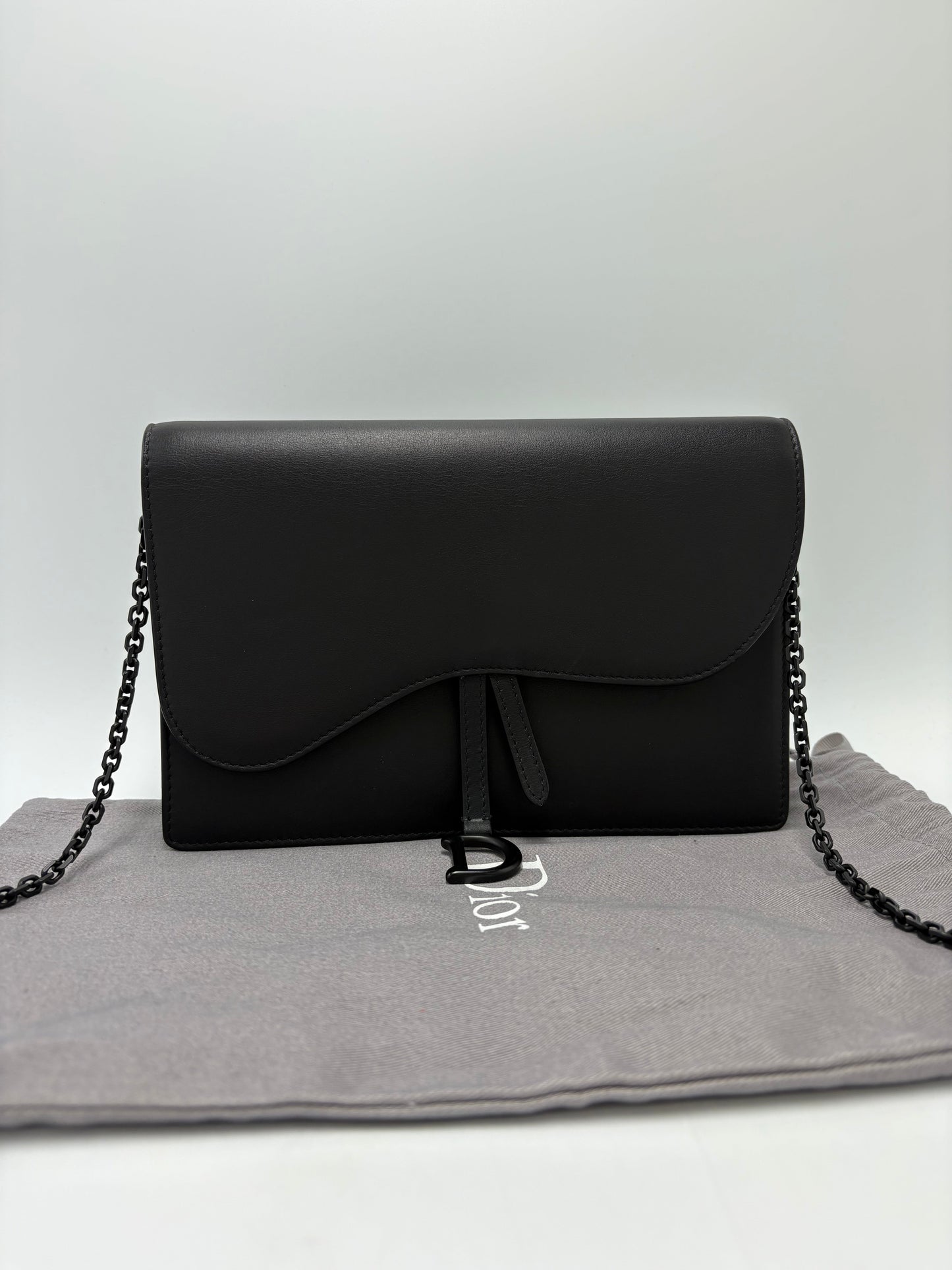 Christian Dior Ultra Matte Saddle Chain Luxury Handbag
