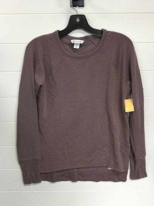 Athletic Top Ls Crewneck By Athleta In Purple, Size:Xs