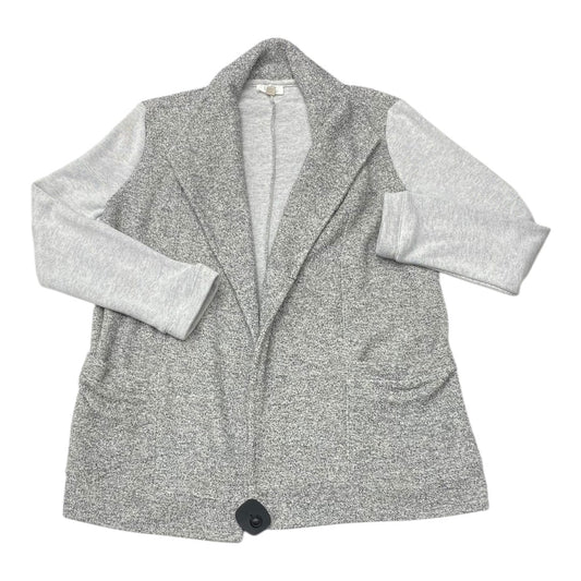 Sweater Cardigan By Loft In Grey, Size:M