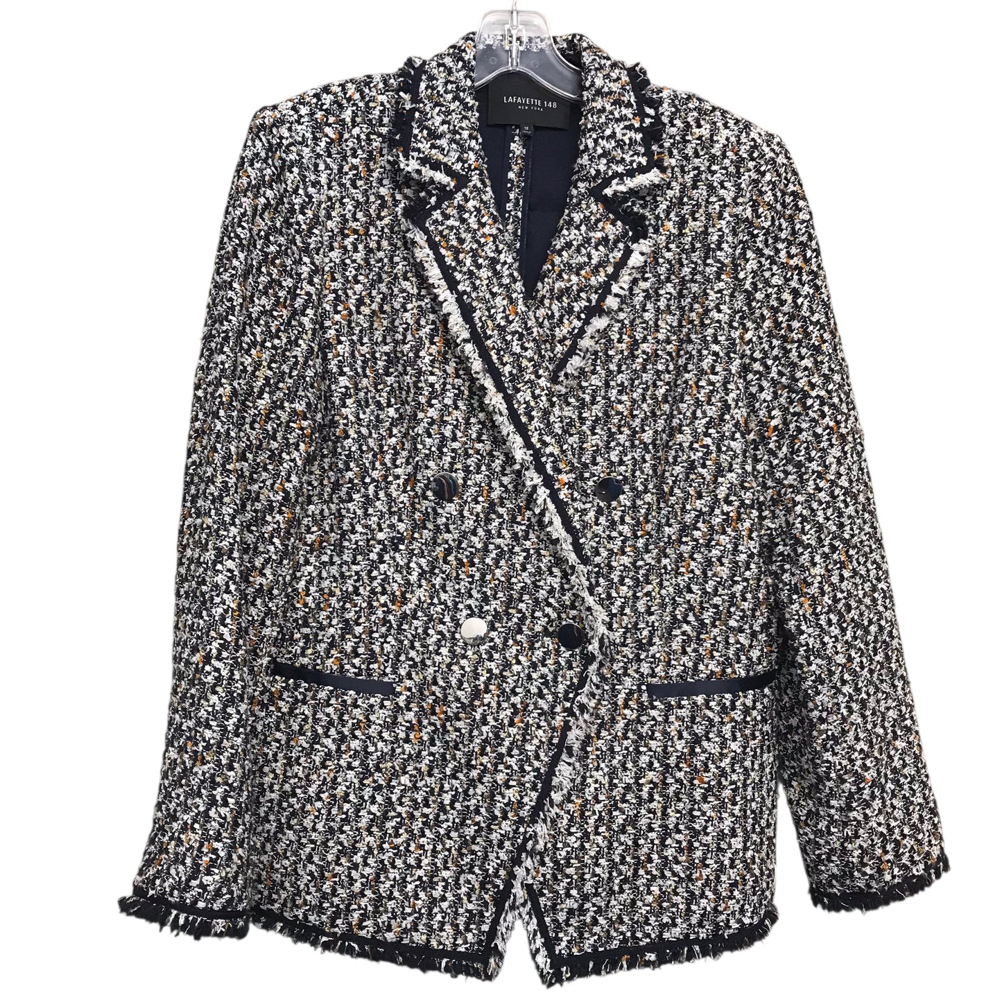 Blazer Designer By Lafayette 148 In Multi, Size:L