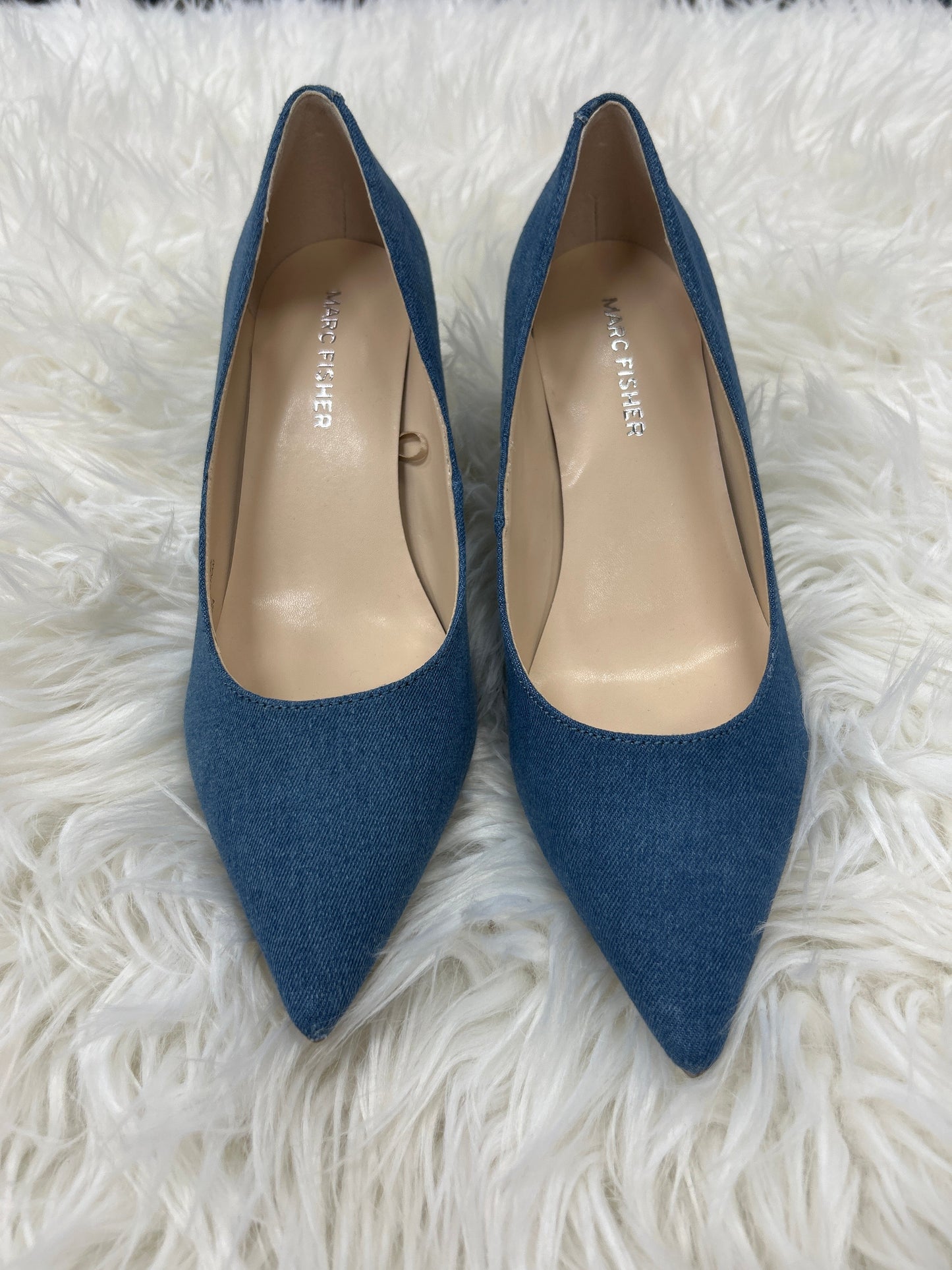 Shoes Heels Kitten By Marc Fisher In Blue, Size:6.5
