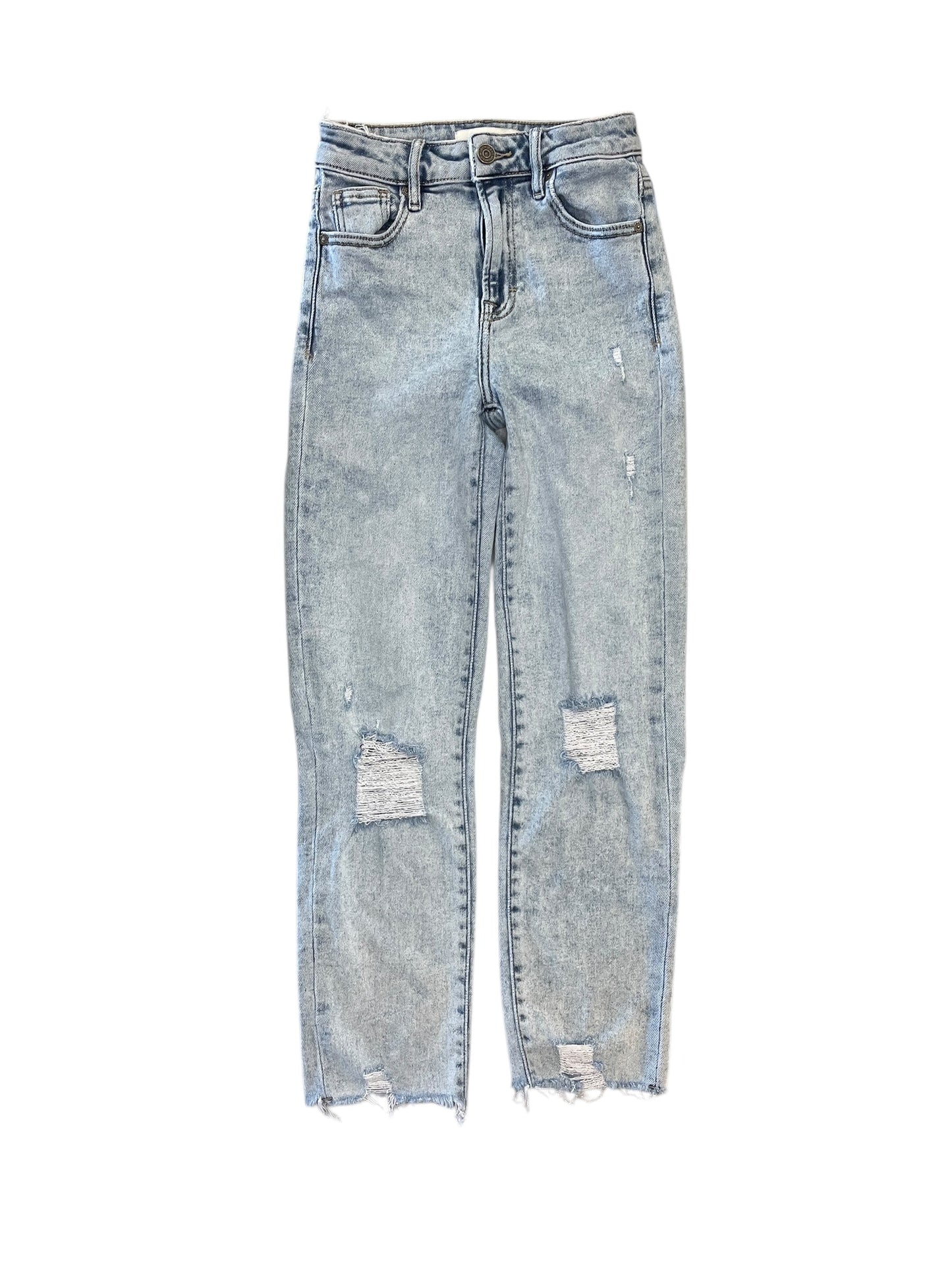 Jeans Cropped By Hidden In Blue Denim, Size:0