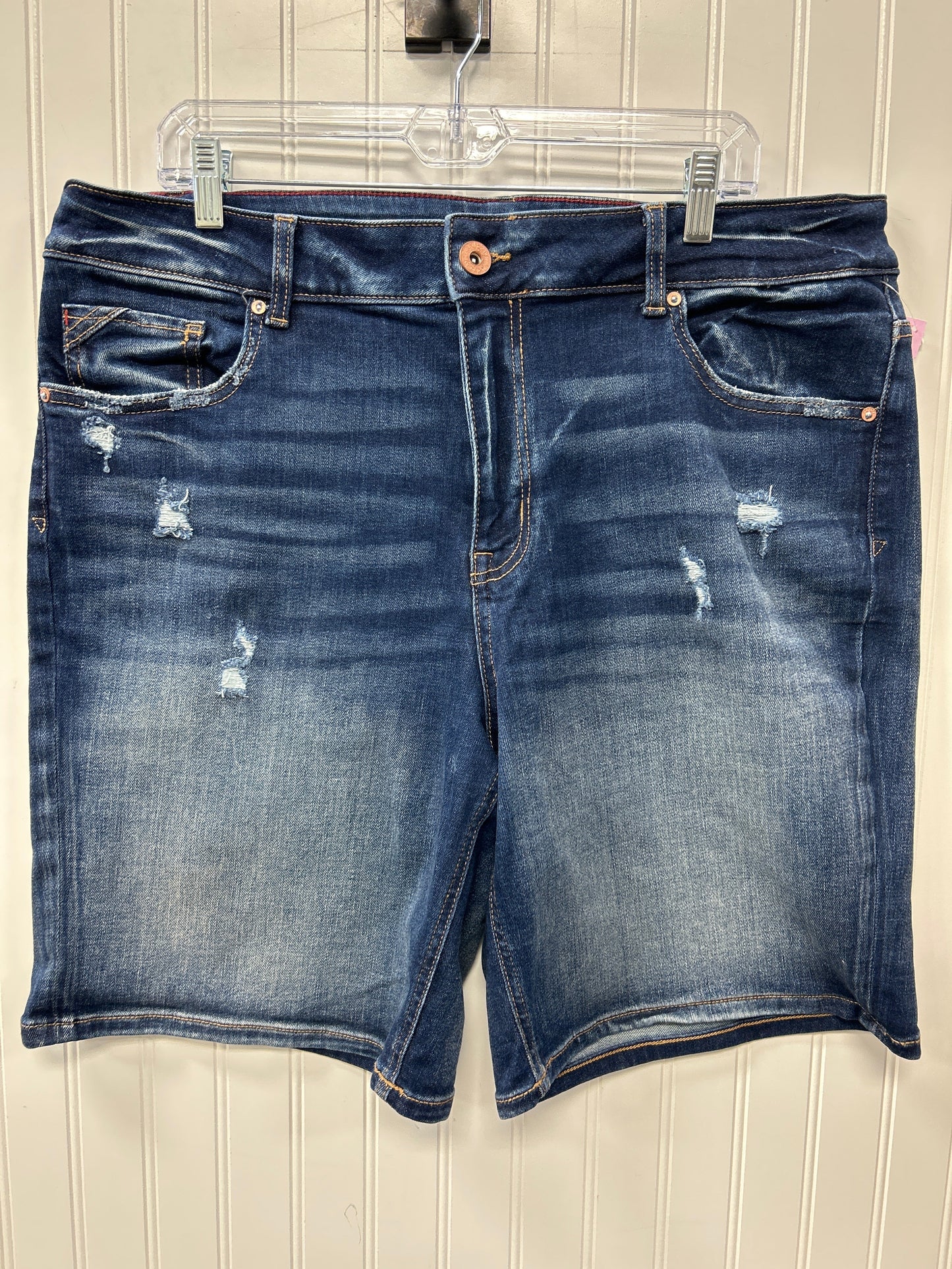 Jeans Straight By Lucky Brand In Blue Denim, Size:8