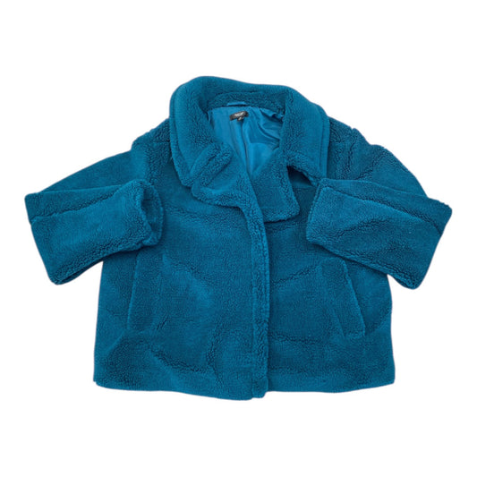 Jacket Faux Fur & Sherpa By Simply Vera In Teal, Size:Xl