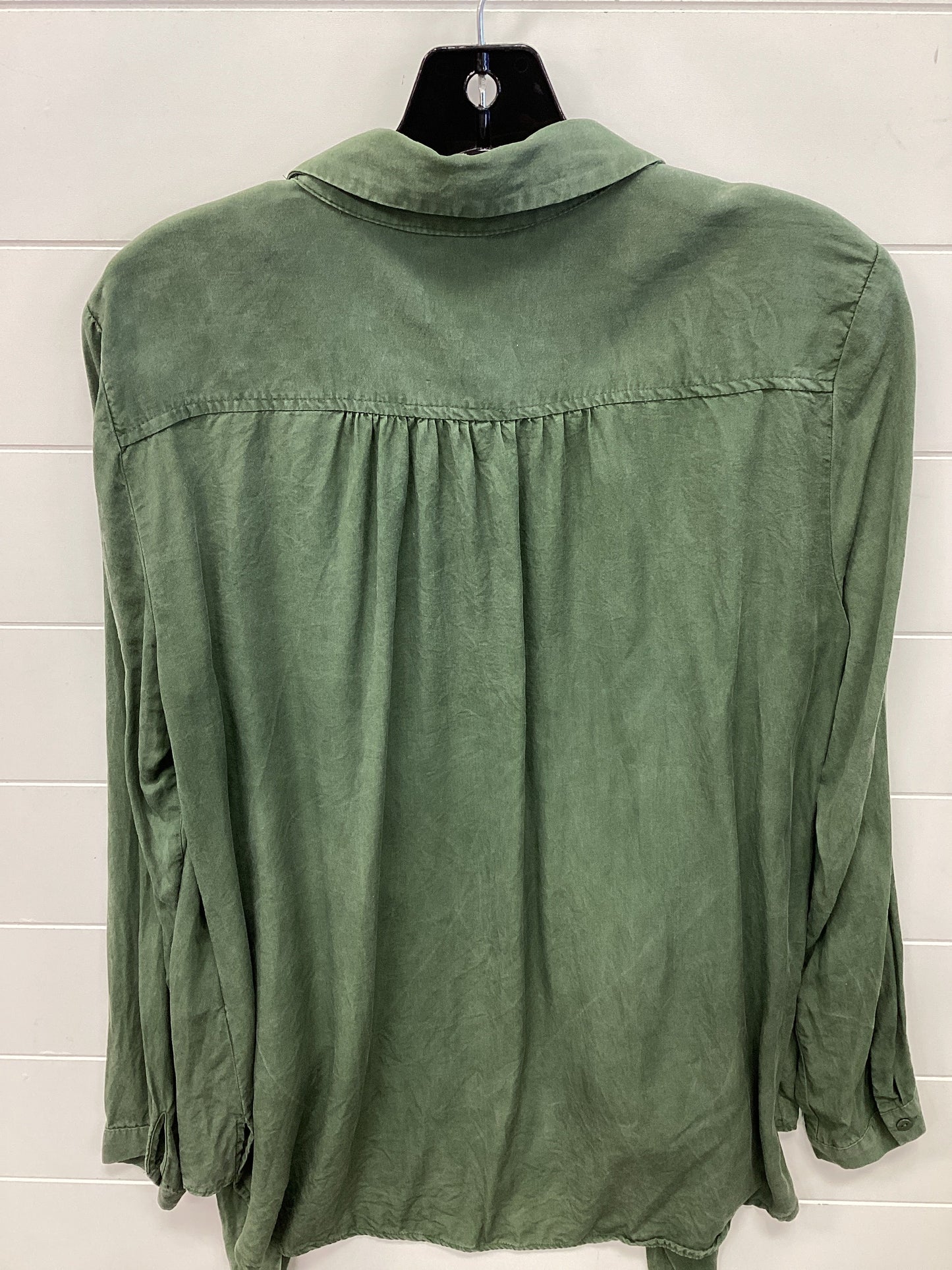 Blouse Ls By Maeve In Green, Size:M