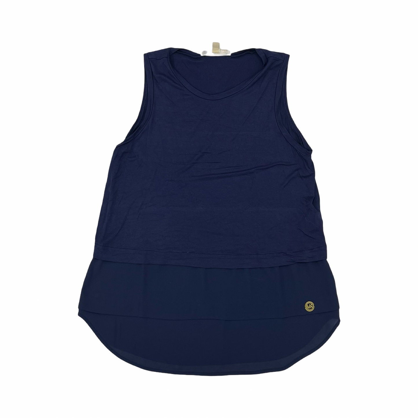Top Sleeveless Designer By Michael Kors In Navy, Size:M