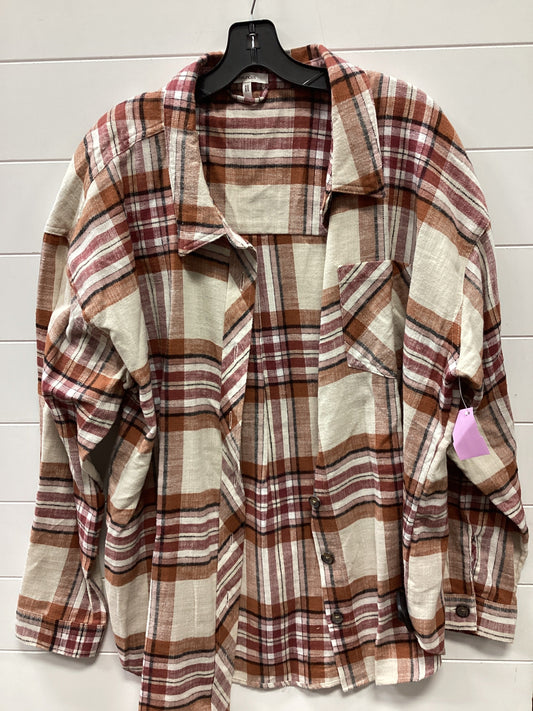 Top Ls By Maurices In Cream, Size:1X