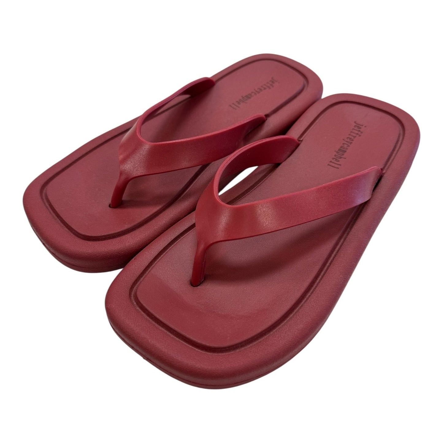 Sandals Flip Flops By Jeffrey Campbell In Red, Size:8