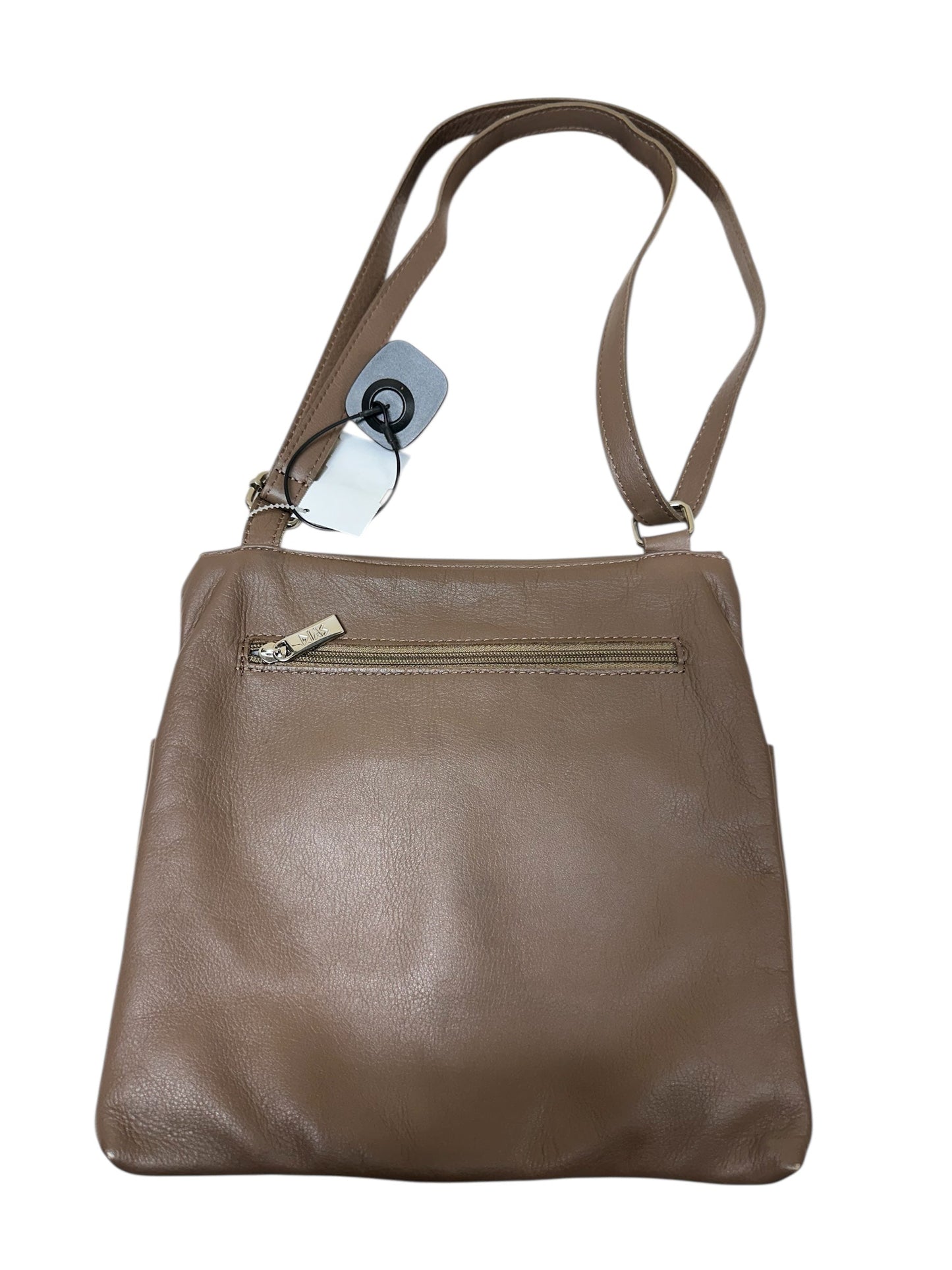 Crossbody Leather By Clothes Mentor In Tan Denim, Size:Medium