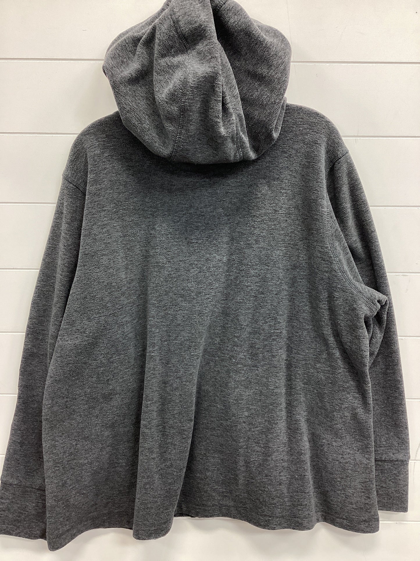 Jacket Fleece By Calvin Klein In Grey, Size:2X