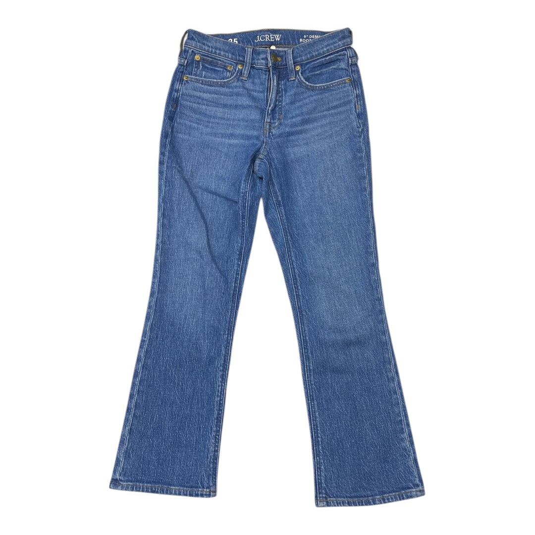 Jeans Boot Cut By J. Crew In Blue Denim, Size:0