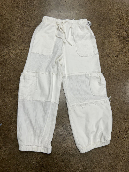 Pants Joggers By Pol In White, Size:S