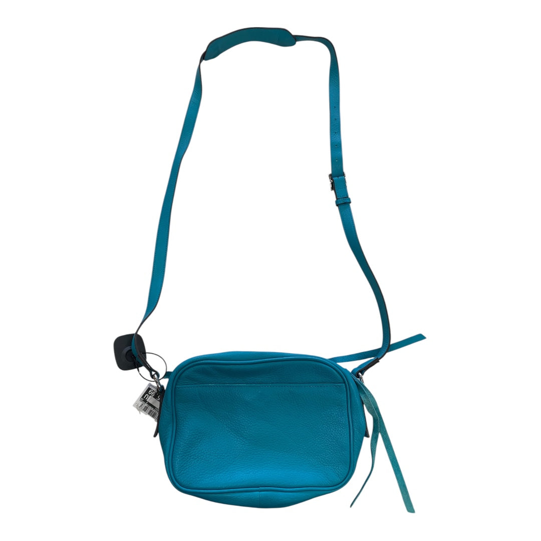 Handbag Leather By Aimee Kestenberg In Teal, Size:Medium