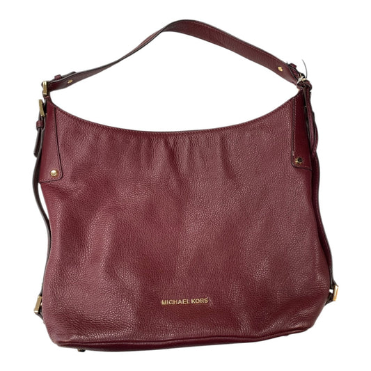 Handbag Designer By Michael Kors In Maroon, Size:Medium