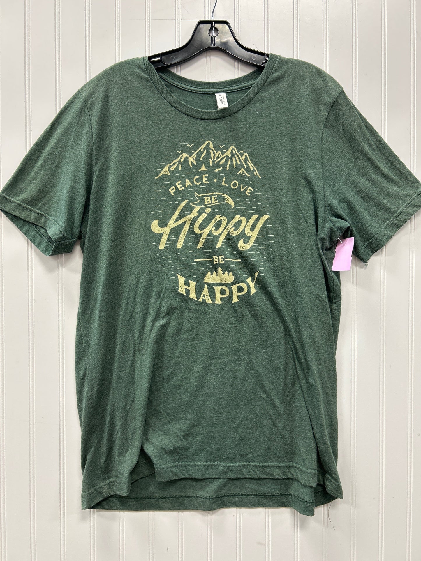 Top Ss By Bella + Canvas In Green, Size:L
