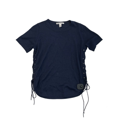 Sweater Ss By Autumn Cashmere In Navy, Size:Xs