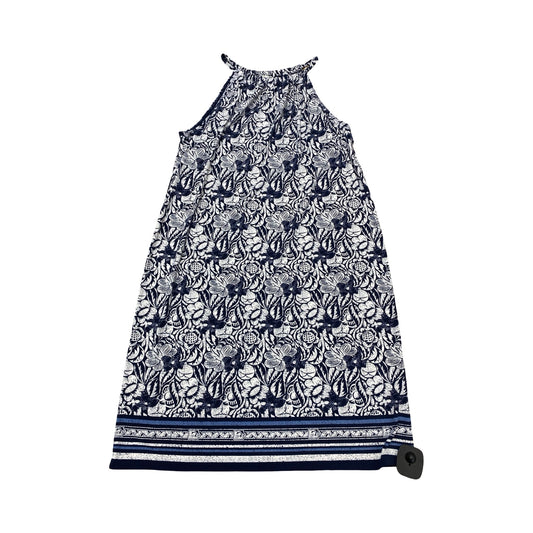 Dress Casual Short By Max Studio In Blue & White, Size:S
