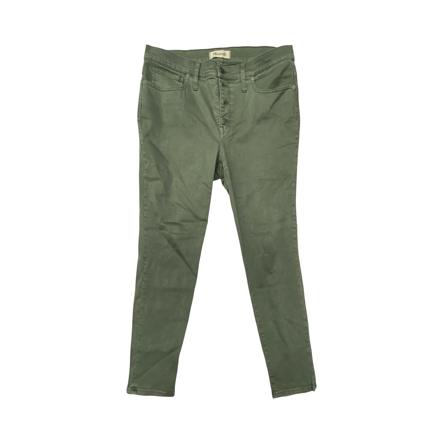 Jeans Skinny By Madewell In Green, Size:12
