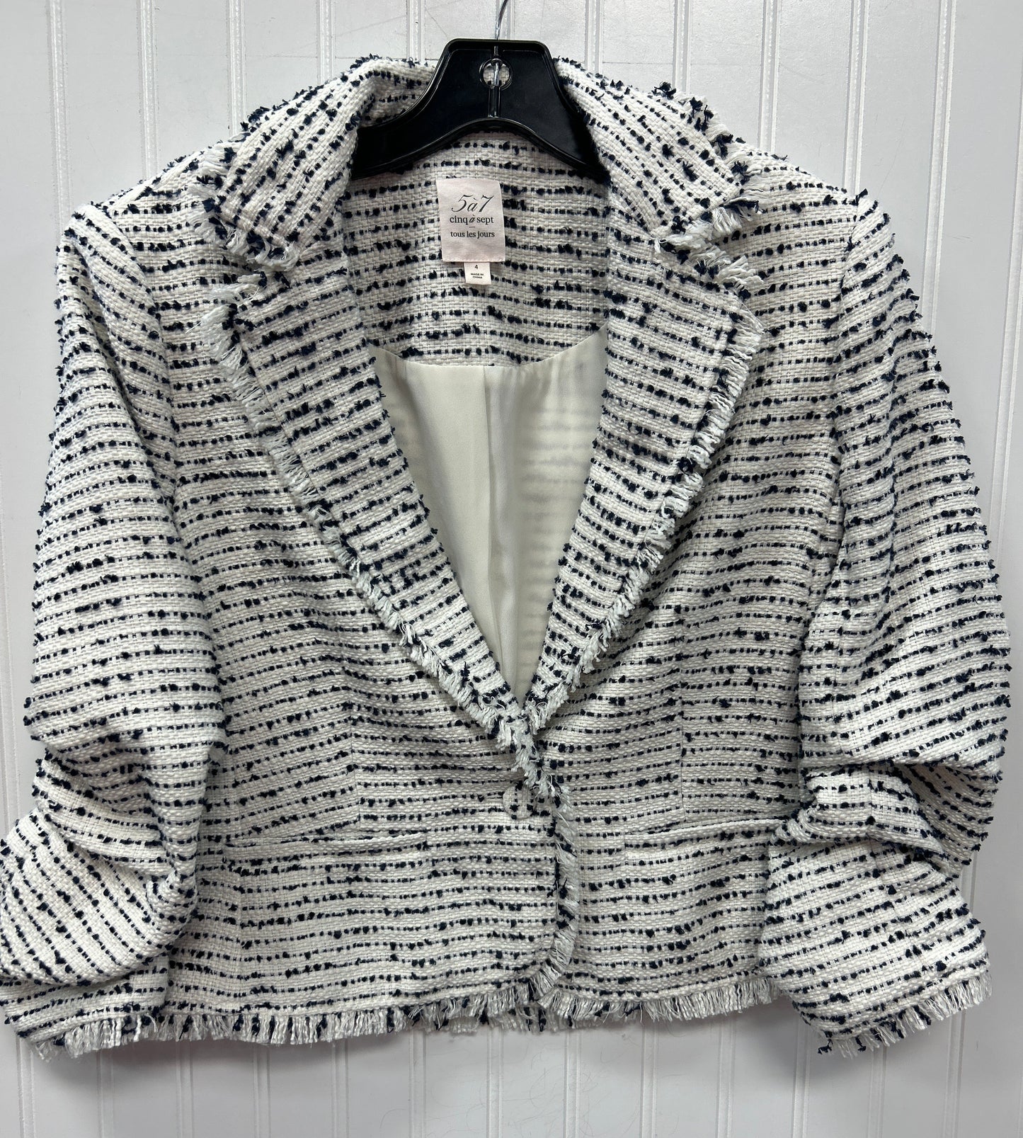 Blazer By Cinc A Sept In Cream, Size:4