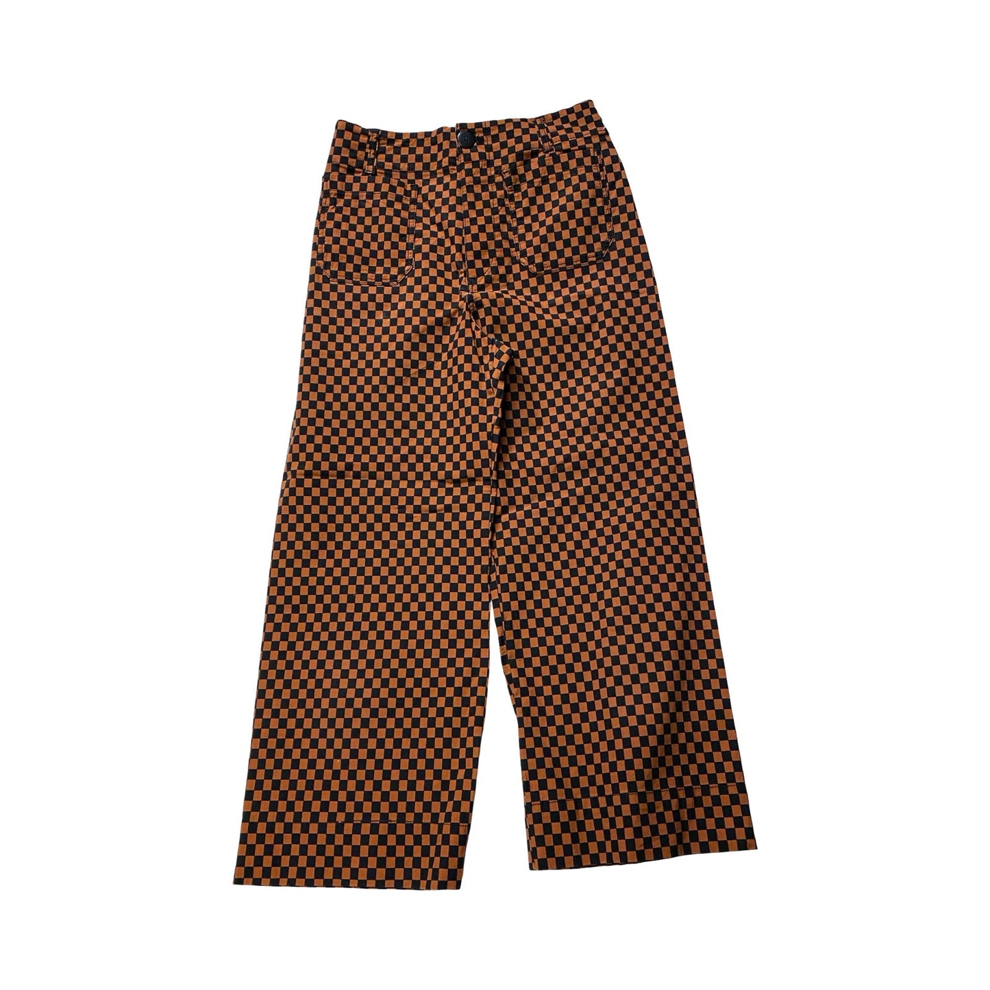 Pants Dress By Maeve In Checkered Pattern, Size:6