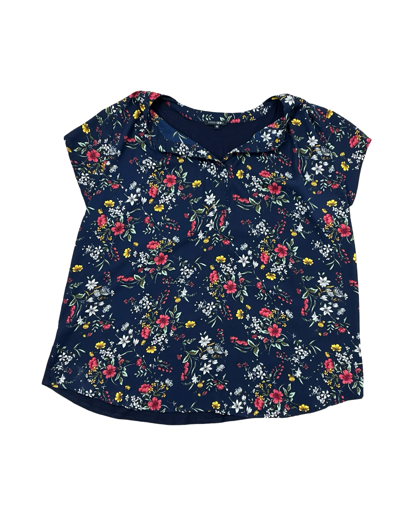 Top Ss By Papermoon In Navy, Size:3X