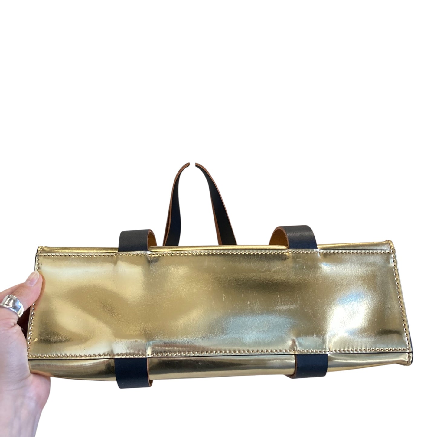 Tote Designer By Kate Spade In Gold, Size:Medium