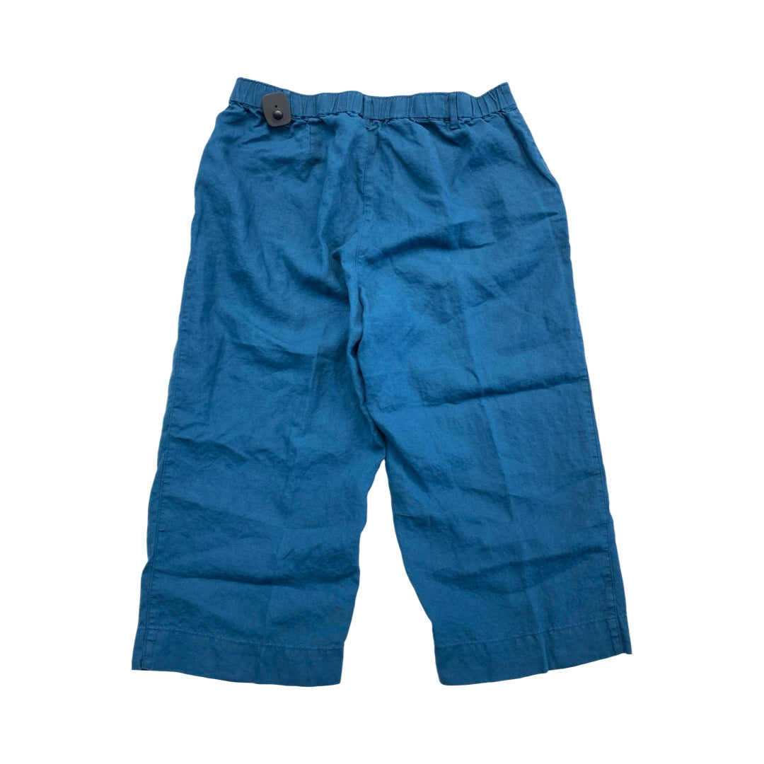 Pants Linen By J. Jill In Blue, Size:Xl