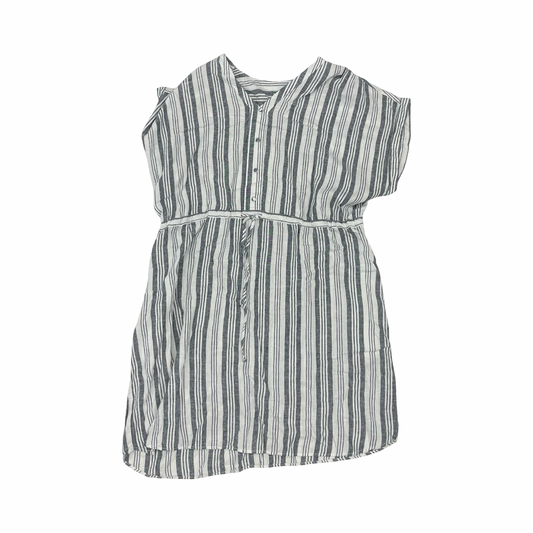 Dress Casual Midi By Time And Tru In Grey & White, Size:22